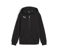 PUMA Boys Teamgoal Casuals Hooded Jacket Sweat, Puma Black-puma White, 128 EU
