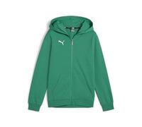 PUMA Boys Teamgoal Casuals Hooded Jacket Sweat, Sport Green-puma White, 164 EU