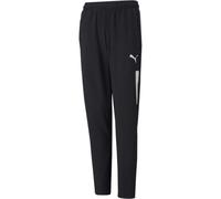 Puma Boys Teamliga Training Pants Pro Jr Tracksuit Bottom Unisex Kids in Black-White - Size 7-8Y