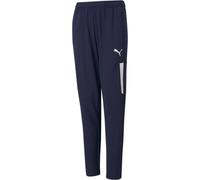Puma Boys Teamliga Training Pants Pro Jr Tracksuit Bottom Unisex Kids in Peacoat-White - Blue - Size 5-6Y