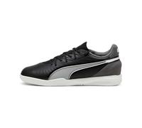 PUMA Boy's Unisex Kids King Match IT JR Soccer Shoe, Black White-Cool Dark Gray, 11 UK Child
