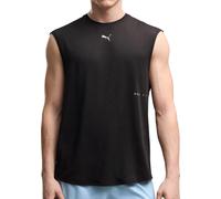 Puma Brightside CLOUDSPUN Mens Running Vest Black Run Moisture Wicking Tank Top