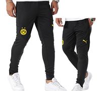 PUMA BVB 09 Men Training Pants Soccer Pants Black/Yellow Size XS-XXL NEW