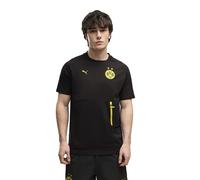 Puma Bvb Borussia Dortmund 26/27 Tech Pocket Travel Short Sleeve T-shirt Black XL Men
