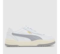 PUMA Ca Plus Trainers in White & grey UK 10 (EU 44½)