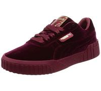 PUMA Cali Lace Up Red Velvet Womens Trainers 369887 01