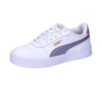 PUMA Carina 2.0 JR Sneaker, White-Pale Plum-DEEVA Peach, 4.5 UK