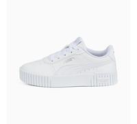 PUMA Carina 2.0 Sneakers Kids, White/Silver, size 12