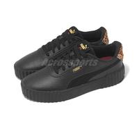 Puma Carina 3.0 Animal Flair Black Fold Women Casual Lifestyle Shoes 402642-02