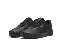 Puma Carina 3.0 Animal Flair Sneaker Women's, Black Gold, 4.5