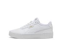 Puma for woman. 40147601 Leather Sneakers Carina 3.0 white (36), Flat, Laces, Casual