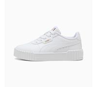 PUMA Carina 3.0 PS Sneaker, White Gold, 1.5 UK Child