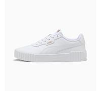 PUMA Women's Carina 3.0 Sneaker, White Gold, 5 UK