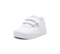 PUMA Carina Hook and Loop Kids' sneakers Unisex, puma White-puma white-puma silver, 15.0 cm
