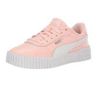 PUMA Carina Sneaker Rose Dust White Silver 7 US Unisex Big Kid