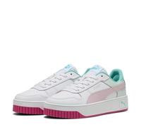 PUMA Carina Street JR Sneaker, White-Rose Mauve-Aquatic, 3 UK