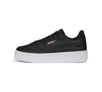 Puma Women Carina Street Sneakers, Puma Black-Puma Black-Rose Gold-Puma White, 6 UK