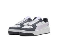 PUMA Women's Carina Street Sneaker, White-Lilac Frost-Galactic Gray, 6 UK