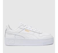 PUMA Carina Street Sneakers Women, White/Gold, size 3
