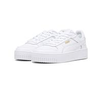 PUMA Carina Street Kids' Sneakers, White/Gold, size 1