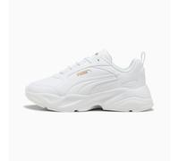 PUMA Women's Cassia 2.0 Sneaker, White-Gold, 3.5 UK