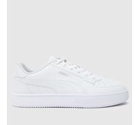 Puma Unisex Caven 20 Trainers - White, Puma White-Puma Silver, Size 12, Women Puma White-Puma Silver