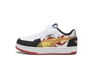Puma Caven Alternative Closure Unisex Children's Trainers, Puma Black Red Fire PUMA White, 2.5 Little Kid