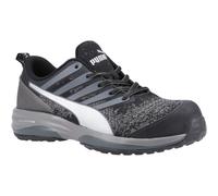 Puma Charge Black Low S1P ESD composite toe/midsole safety trainer shoe