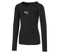 Puma Childrens Unisex Kids LIGA Baselayer Long Sleeve Tee T-Shirt - Black - Size 13-14Y