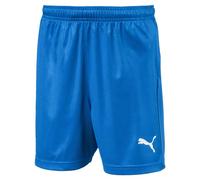 PUMA Children's LIGA Core Shorts, Electric Blue Lemonade / White, 116