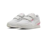 PUMA Children's ST Runner v4 Mesh Trainers, Feather Gray White Magic Rose Pink, 27.5 EU