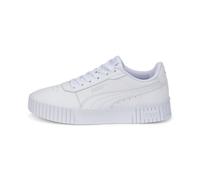 PUMA Girls Carina 2.0 Jr Sneaker, Puma White/Puma Silver, UK 3.5
