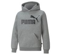 Puma Childrens Unisex Essentials Big Logo Youth Hoodie - Grey Cotton - Size 5-6Y
