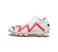 Puma Childrens Unisex FUTURE MATCH FG/AG Football Boots - White Textile - Size UK 11.5 Kids
