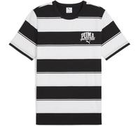 Puma Class Stripe Aop Short Sleeve T-shirt White,Black S Men,Women