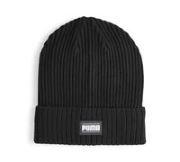 PUMA Classic Cuff Ribbed Beanie Hat, Black