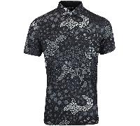 PUMA CLOUDSPUN BLOOM CAMO GOLF POLO SHIRT - PUMA BLACK