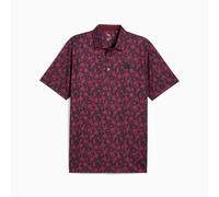 PUMA Cloudspun Carmela Floral Golf Polo Shirt Men, Dark Blue, size 2XL