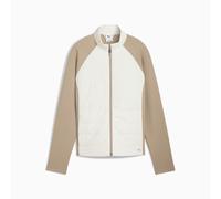 PUMA Cloudspun Fleece Hybrid Golf Jacket Women, Warm White/Ice Coffee, size Medium
