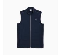 PUMA Cloudspun Fleece Hybrid Golf Vest Men Jacket, Dark Blue, size Small