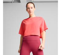 PUMA Women's Cloudspun Mesh Tee - Peach Frost - XS - Pink