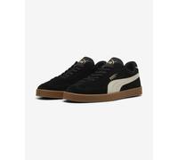 Puma Club II Era Suede Shoes Black White - 42
