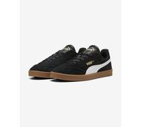 Puma Club II Indoor Suede shoes black white light brown - 43