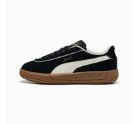 PUMA Club Klassika Suede Sneakers Women, Black/Warm White, size 8.5