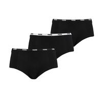 PUMA Cotton Mini Shorts Ladies Stretch Knickers with Logo Waist Band (3 PACK)