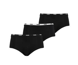 PUMA Cotton Mini Shorts Ladies Stretch Knickers with Logo Waist Band (3 PACK)