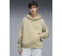 Puma Cotton Rich Logo Hoodie Beige