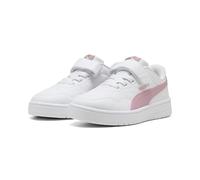 PUMA Court Lally AC+ PS Sneaker, White-Poised Pink, 2 UK Child