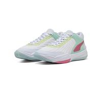 PUMA COURT PRO 2 312180 Basketball Shoes, 25 Fall/Winter Colors Fiji Light/Heat Fire (02), 26.5 cm