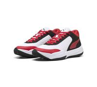 PUMA COURT PRO 2 JR 312301 Basketball Shoes, Kids, Puma Black/For All Time Red/Puma White, 22.0 cm